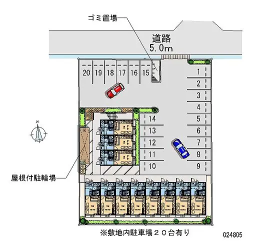 ★手数料０円★宮崎市本郷南方　月極駐車場（LP）